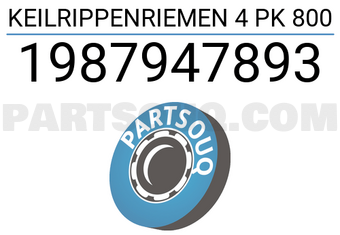 Bosch 1987947893 KEILRIPPENRIEMEN 4 PK 800