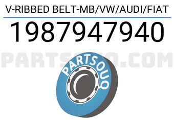Bosch 1987947940 V-RIBBED BELT-MB/VW/AUDI/FIAT