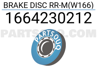 Brembo 1664230212 BREMSSCHEIBE HINTEN-M(W166)