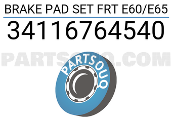 Brembo 34116764540 BRAKE PAD SET FRT E60/E65