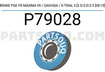 Brembo P79028 BRAKE PAD FR MAXIMA VII / QASHQAI / X-TRIAL II [3.5/2.0/2.5 [08-15]