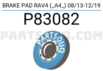 Brembo P83082 BRAKE PAD RAV4 (_A4_) 08/13-12/19