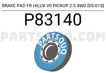 Brembo P83140 BRAKE PAD FR HILUX VII PICKUP 2.5 4WD [05-015]