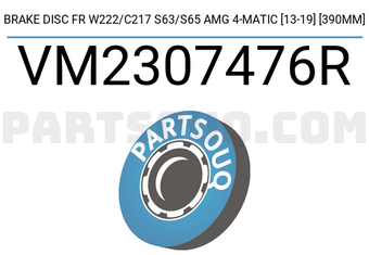 Brembo VM2307476R قرص فرامل أمامي W222/C217 S63/S65 AMG 4-MATIC [13-19] [390MM]