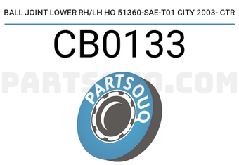CTR CB0133 BALL JOINT LOWER RH/LH HO 51360-SAE-T01 CITY 2003- CTR