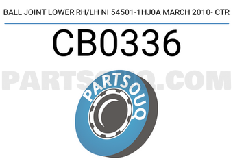 CTR CB0336 BALL JOINT LOWER RH/LH NI 54501-1HJ0A MARCH 2010- CTR