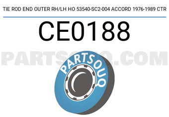 CTR CE0188 TIE ROD END OUTER RH/LH HO 53540-SC2-004 ACCORD 1976-1989 CTR