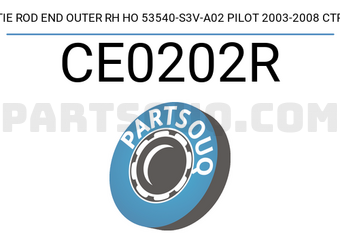 CTR CE0202R TIE ROD END OUTER RH HO 53540-S3V-A02 PILOT 2003-2008 CTR