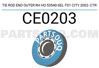 CTR CE0203 TIE ROD END OUTER RH HO 53540-SEL-T01 CITY 2002- CTR