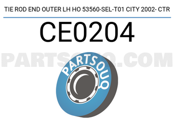 CTR CE0204 TIE ROD END OUTER LH HO 53560-SEL-T01 CITY 2002- CTR