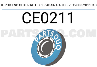 CTR CE0211 TIE ROD END OUTER RH HO 53540-SNA-A01 CIVIC 2005-2011 CTR