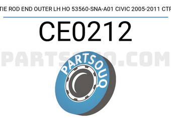 CTR CE0212 TIE ROD END OUTER LH HO 53560-SNA-A01 CIVIC 2005-2011 CTR