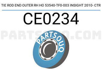 CTR CE0234 TIE ROD END OUTER RH HO 53540-TF0-003 INSIGHT 2010- CTR