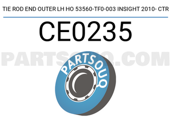 CTR CE0235 TIE ROD END OUTER LH HO 53560-TF0-003 INSIGHT 2010- CTR