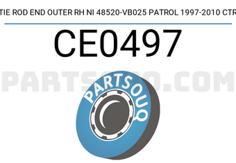 CTR CE0497 TIE ROD END OUTER RH NI 48520-VB025 PATROL 1997-2010 CTR