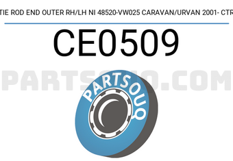CTR CE0509 TIE ROD END OUTER RH/LH NI 48520-VW025 CARAVAN/URVAN 2001- CTR