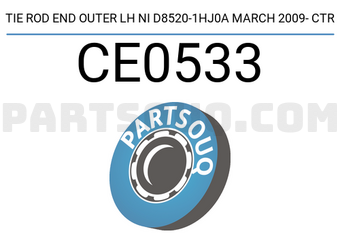 CTR CE0533 TIE ROD END OUTER LH NI D8520-1HJ0A MARCH 2009- CTR