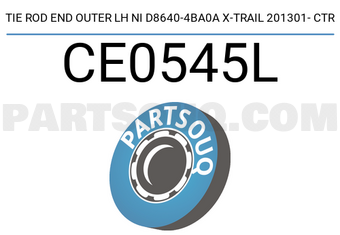 CTR CE0545L TIE ROD END OUTER LH NI D8640-4BA0A X-TRAIL 201301- CTR