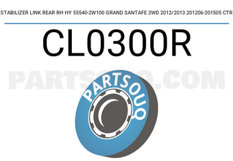 CTR CL0300R STABILIZER LINK REAR RH HY 55540-2W100 GRAND SANTAFE 2WD 2012/2013 201206-201505 CTR