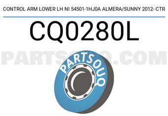CTR CQ0280L CONTROL ARM LOWER LH NI 54501-1HJ0A ALMERA/SUNNY 2012- CTR
