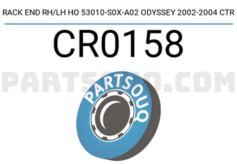 CTR CR0158 RACK END RH/LH HO 53010-S0X-A02 ODYSSEY 2002-2004 CTR