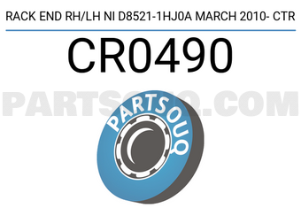 CTR CR0490 RACK END RH/LH NI D8521-1HJ0A MARCH 2010- CTR