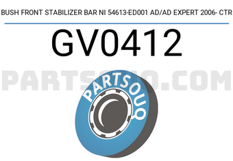 CTR GV0412 BUSH FRONT STABILIZER BAR NI 54613-ED001 AD/AD EXPERT 2006- CTR