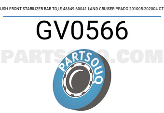 CTR GV0566 BUSH FRONT STABILIZER BAR TO,LE 48849-60041 LAND CRUISER PRADO 201005-202004 CTR