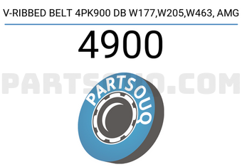 Contitech 4900 V-RIBBED BELT 4PK900 DB W177,W205,W463, AMG