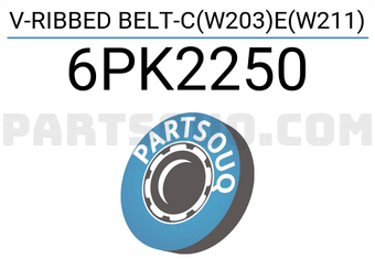 Contitech 6PK2250 V-RIBBED BELT-C(W203)E(W211)