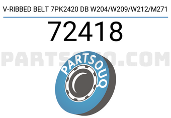 Contitech 72418 V-RIBBED BELT 7PK2420 DB W204/W209/W212/M271