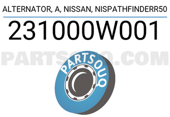 DENKI 231000W001 ALTERNATOR, A, NISSAN, NISPATHFINDERR50