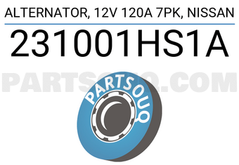 DENKI 231001HS1A ALTERNATOR, 12V 120A 7PK, NISSAN