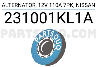DENKI 231001KL1A ALTERNATOR, 12V 110A 7PK, NISSAN