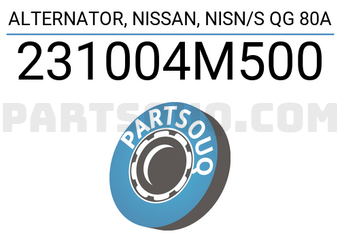 DENKI 231004M500 ALTERNATOR, NISSAN, NISN/S QG 80A