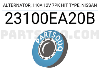 DENKI 23100EA20B ALTERNATOR, 110A 12V 7PK HIT TYPE, NISSAN