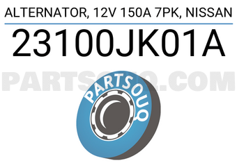 DENKI 23100JK01A ALTERNATOR, 12V 150A 7PK, NISSAN