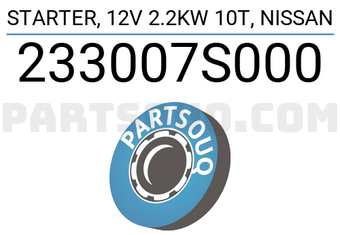 DENKI 233007S000 STARTER, 12V 2.2KW 10T, NISSAN