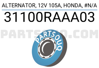 DENKI 31100RAAA03 ALTERNATOR, 12V 105A, HONDA, #N/A