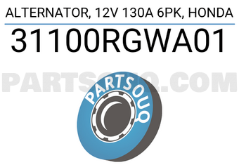 DENKI 31100RGWA01 ALTERNATOR, 12V 130A 6PK, HONDA