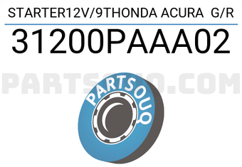 DENKI 31200PAAA02 STARTER12V/9THONDA ACURA G/R