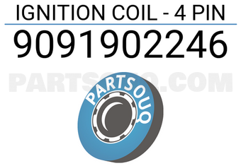 DENKI 9091902246 IGNITION COIL - 4 PIN