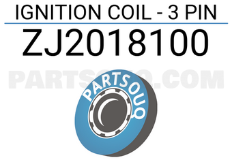 DENKI ZJ2018100 IGNITION COIL - 3 PIN