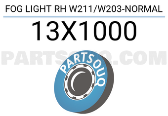 DEPO 13X1000 FOG LIGHT RH W211/W203-NORMAL