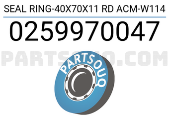 DPH 0259970047 SEAL RING-40X70X11 RD ACM-W114