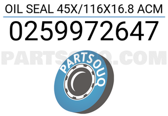 DPH 0259972647 OIL SEAL 45X/116X16.8 ACM