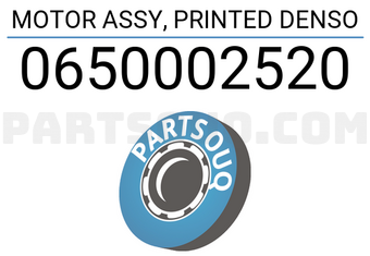 Denso 0650002520 MOTOR ASSY, PRINTED DENSO