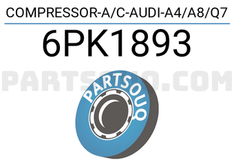 Denso 6PK1893 COMPRESSOR-A/C-AUDI-A4/A8/Q7