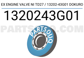 Dokuro 1320243G01 EX ENGINE VALVE NI TD27 / 13202-43G01 DOKURO