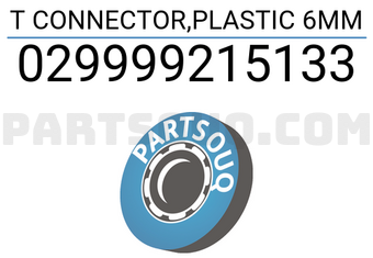 ETG 029999215133 T CONNECTOR,PLASTIC 6MM